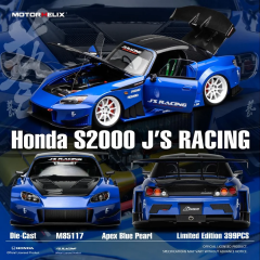 Ön Sipariş - 1/18 MOTORHELIX - HONDA - S2000 SPIDER HARD-TOP CLOSED J's RACING 2001