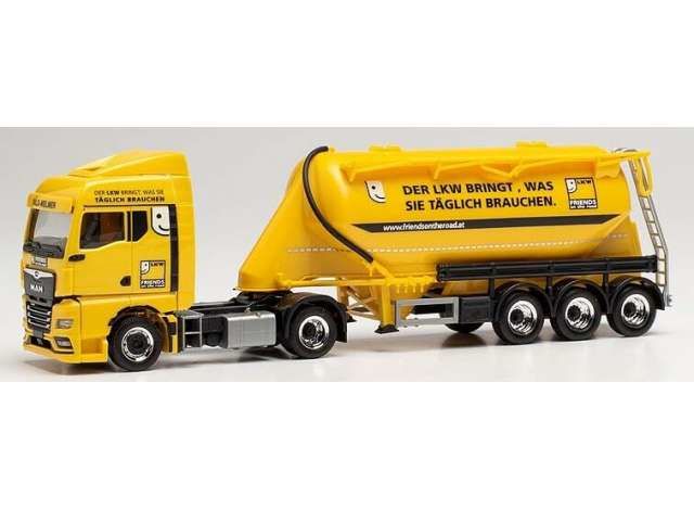 1/87 MAN TGX GM E.Sz. Silo Melmer Friends on the Road, yellow/black