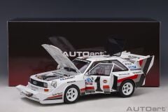AUTOART - AUDI - QUATTRO SPORT S1 N 1 WINNER RALLY PIKES PEAK HILL CLIMB 1987 W.ROHRL