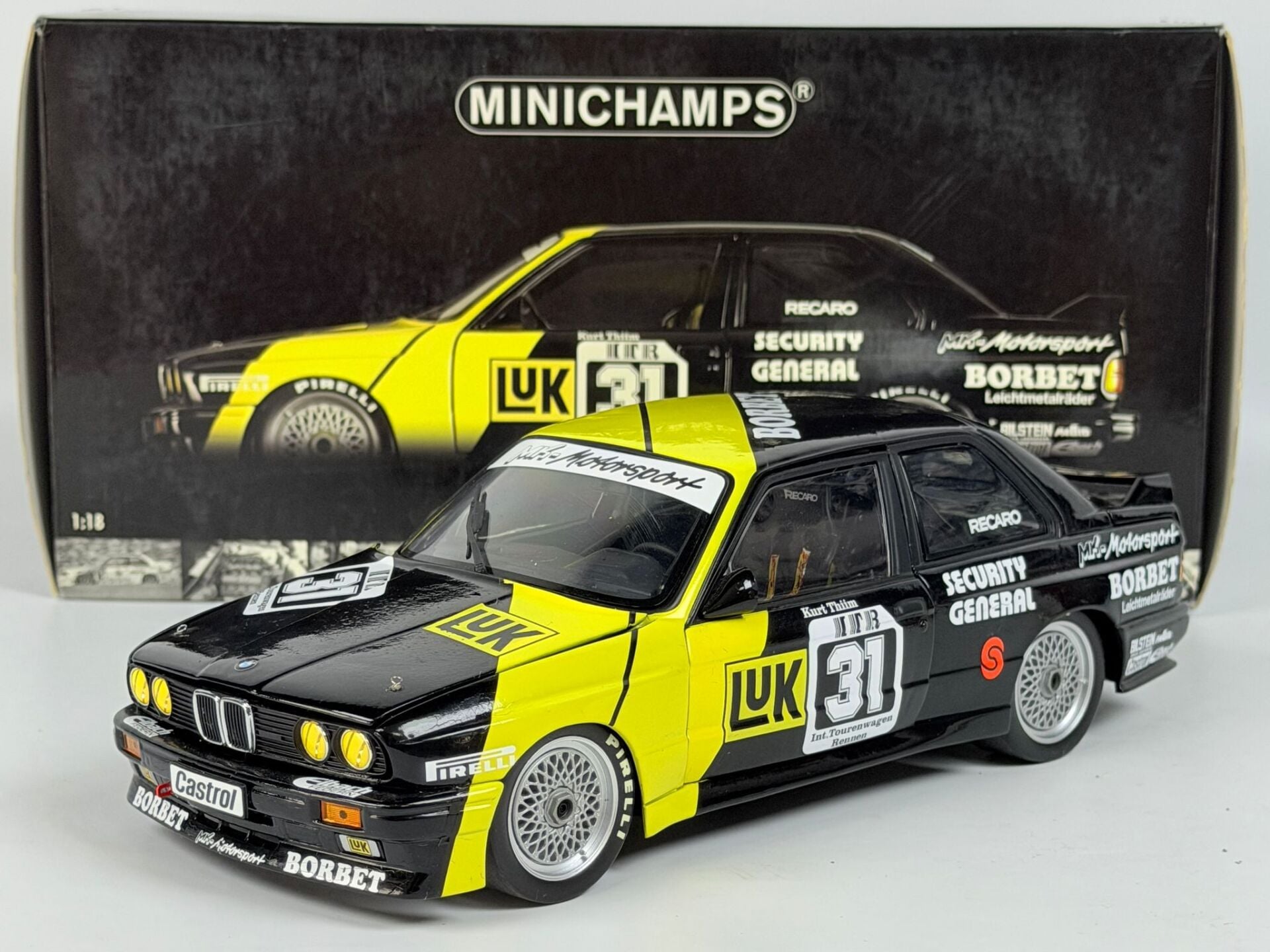 HATALI - 1/18 MINICHAMPS BMW M3 DTM K Thiim 1st Eifelrennen - 100882031