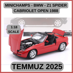 MINICHAMPS - BMW - Z1 SPIDER CABRIOLET OPEN 1988