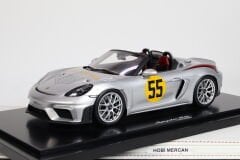 1/18 SPARK-MODEL - PORSCHE - 718 (982) SPIDER RS N 55 TRIBUTE RALLY PANAMERICANA LIVERY 2024 - CON VETRINA - WITH SHOWCASE
