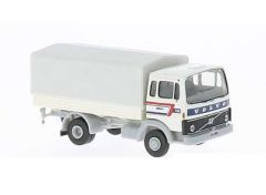 1/87 Volvo F613 Flatbed Platform Trailer Cover, white