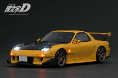 1/18 IGNITION INITIAL D Mazda RX-7 (FD3S) Yellow with LED light