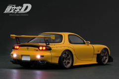 1/18 IGNITION INITIAL D Mazda RX-7 (FD3S) Yellow with LED light