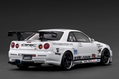 1/18 IGNITION Nissan Skyline GT-R R34 TOP SECRET 34GT-R (BNR34) White