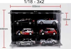 Atlantic 40017 Multicase 3x2: 6 adet 1/18 ölçek model araba için