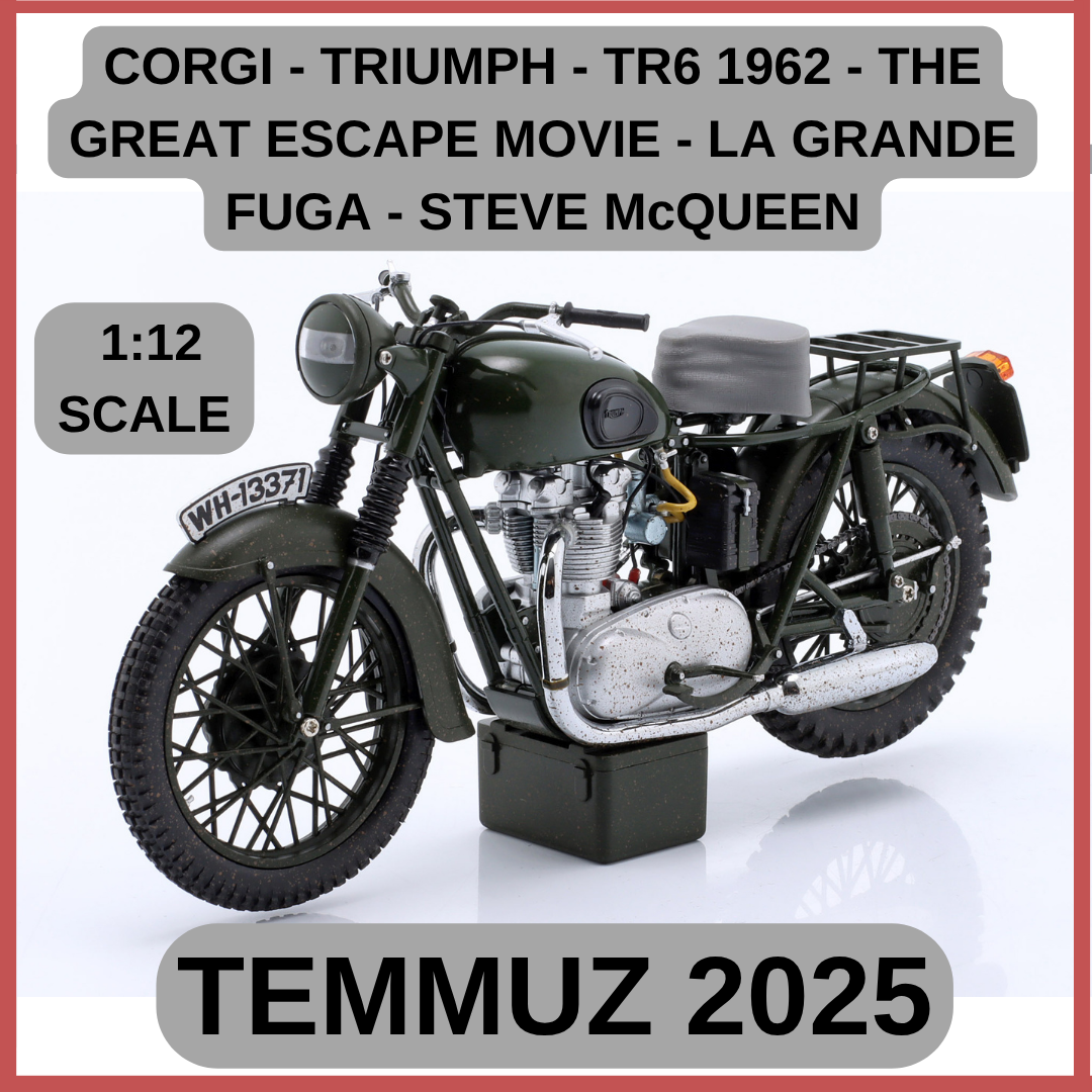 CORGI - TRIUMPH - TR6 1962 - THE GREAT ESCAPE MOVIE - LA GRANDE FUGA - STEVE McQUEEN