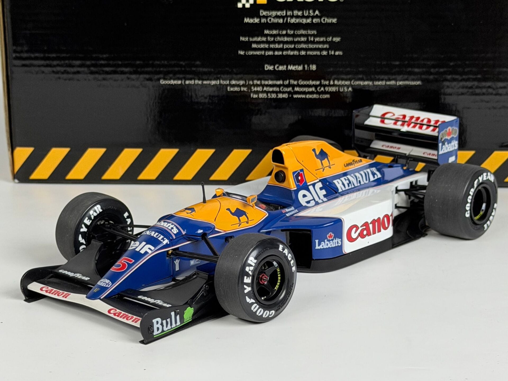 1/18 EXOTO - WILLIAMS - F1 FW14B RENAULT N 5 NIGEL MANSELL SEASON 1992 WORLD CHAMPION