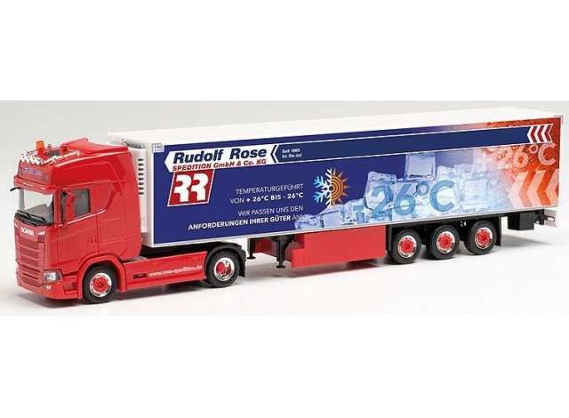 1/87 Scania CS 20 HD K.Sz. Spedition Rose Trucker Babe Manu, red/blue