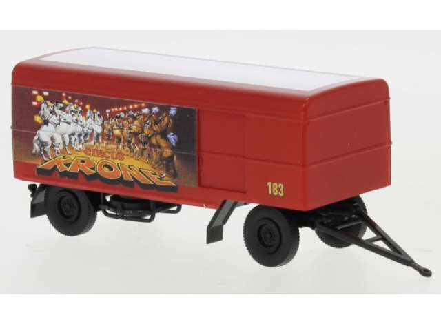 1/87 1965 Trailer Closed *Circus Krone*, red