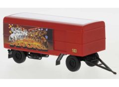 1/87 1965 Trailer Closed *Circus Krone*, red