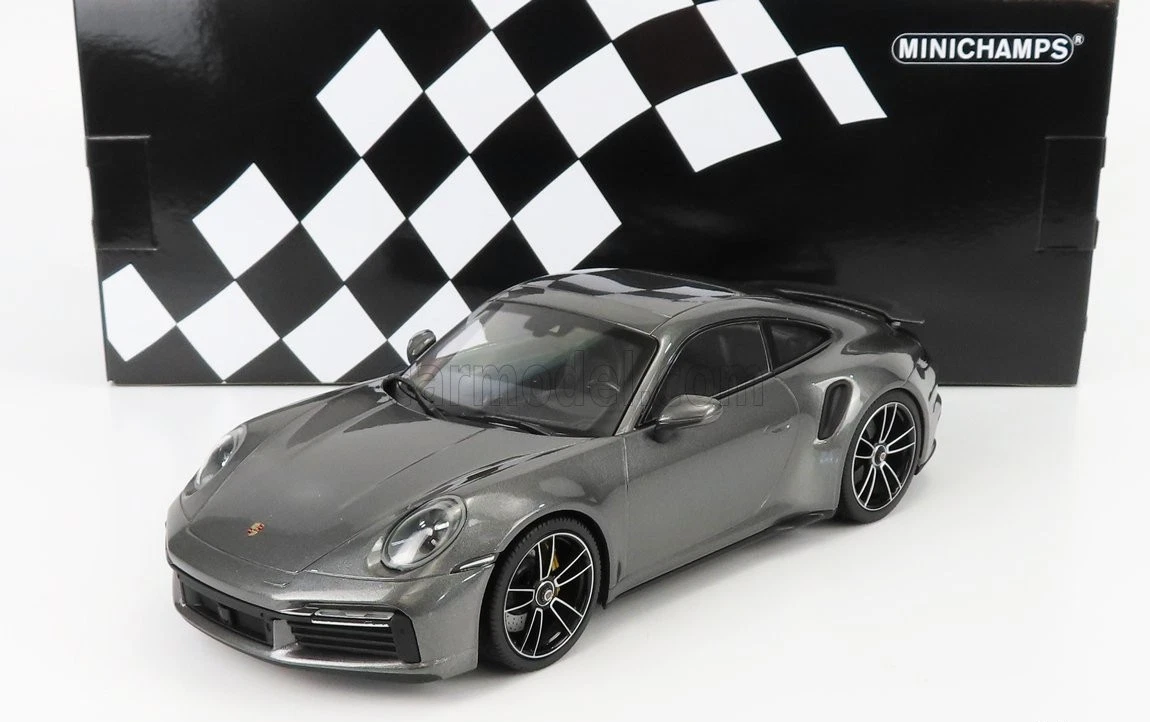 1/18 MINICHAMPS Porsche 911 (992) Turbo S (Grey Metallic) - 155069072