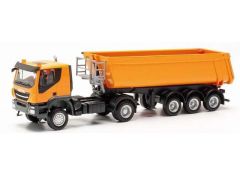1/87 Iveco Trakker Schmitz Cargobull Kipp-Sz, orange