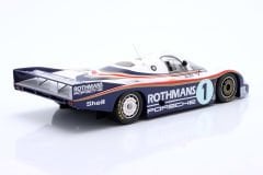 SPARK-MODEL - PORSCHE - 956LH 2.6L F6 TWIN TURBO TEAM ROTHMANS PORSCHE SYSTEM N 1 WINNER 24h LE MANS 1982 JACKY ICKX - DEREK BELL - CON VETRINA - WITH SHOWCASE