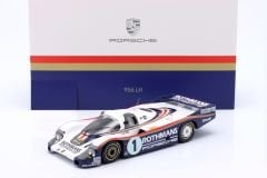 SPARK-MODEL - PORSCHE - 956LH 2.6L F6 TWIN TURBO TEAM ROTHMANS PORSCHE SYSTEM N 1 WINNER 24h LE MANS 1982 JACKY ICKX - DEREK BELL - CON VETRINA - WITH SHOWCASE