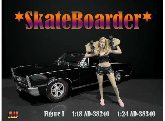 1/18 American Diorama skateboarder figure #1 - AD38240