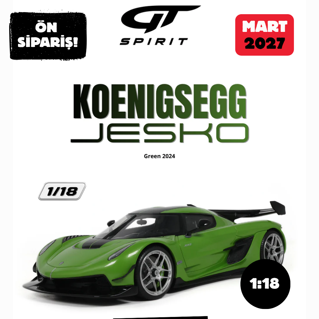 Ön Sipariş - 1/18 GT Spirit KOENIGSEGG JESKO, GREEN - GT988