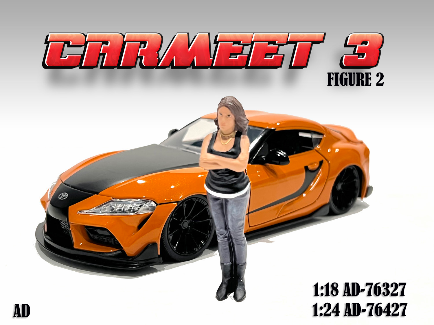 1/18 American Diorama Car Meet 3 - Figure 2 - AD76327