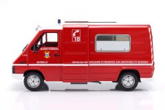 OTTO-MOBILE - RENAULT - MASTER T30D VAN VEHICULE DE SECOURS D'URGENCE AUX ASPHYXIES MARSEILLE MARINE SAPEURS POMPIERS 1980