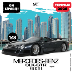 Ön Sipariş - 1/18 GT Spirit MERCEDES-BENZ CLK GTR ROADSTER - GREY - GT960
