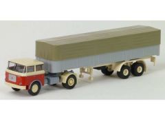 1/87 Liaz 706 with Curtainsider Trailer, red/creme