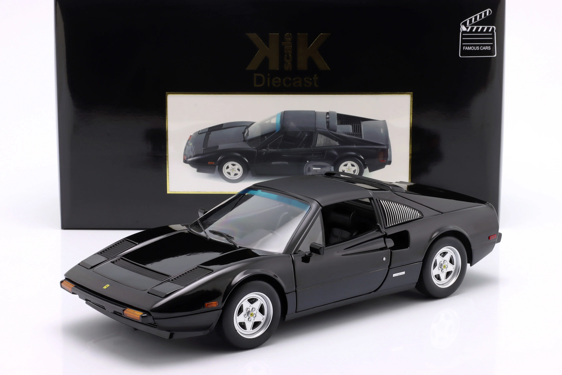 1/12 KK SCALE Ferrari 308 GTS QV US version 1982 (Movie: Against All Odds) black - KKDC120273