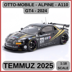 OTTO-MOBILE - ALPINE - A110 GT4 TEAM SCHUMACHER CLRT N 55 GT4 EUROPEAN SERIES SEASON 2024 PASCAL HUTEAU - LAURENT HURGON