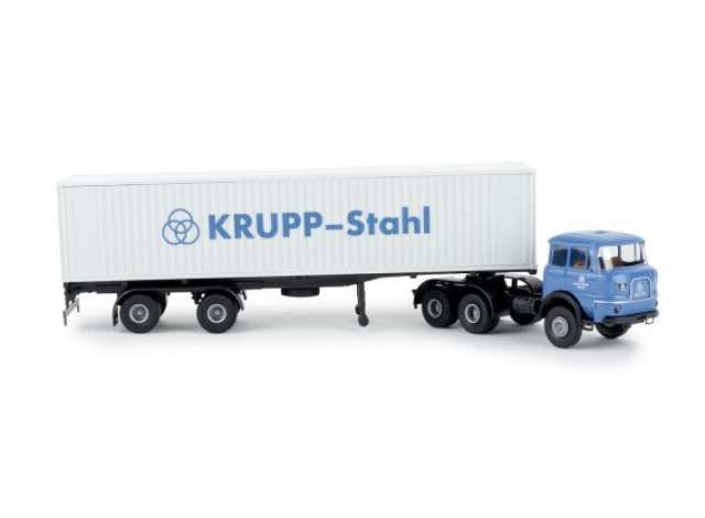 1/87 Krupp SF380 *Krupp Stahl* Containertrailer, blue/white