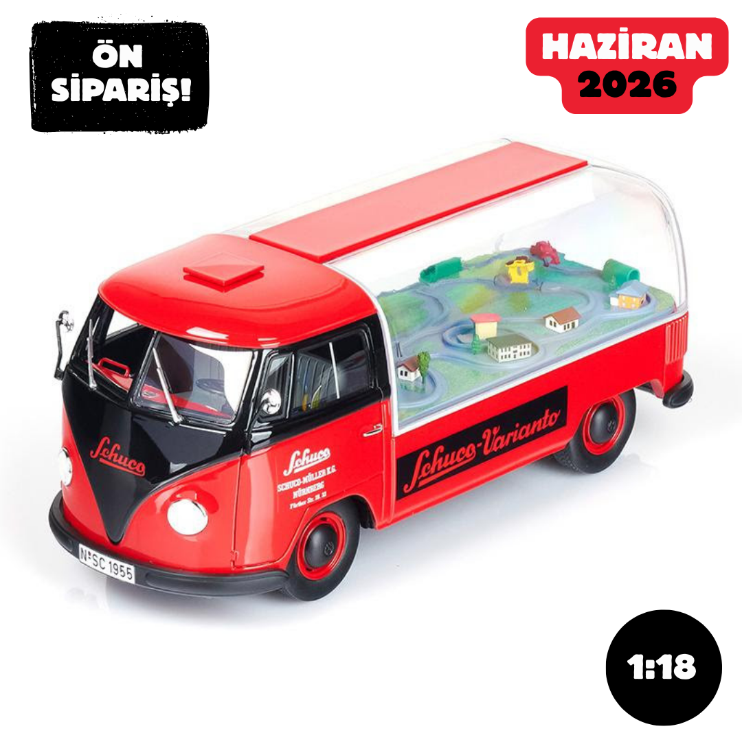 Ön Sipariş - 1/18 Schuco Volkswagen VW T1 Advertisment Car ''Schuco Varianto''