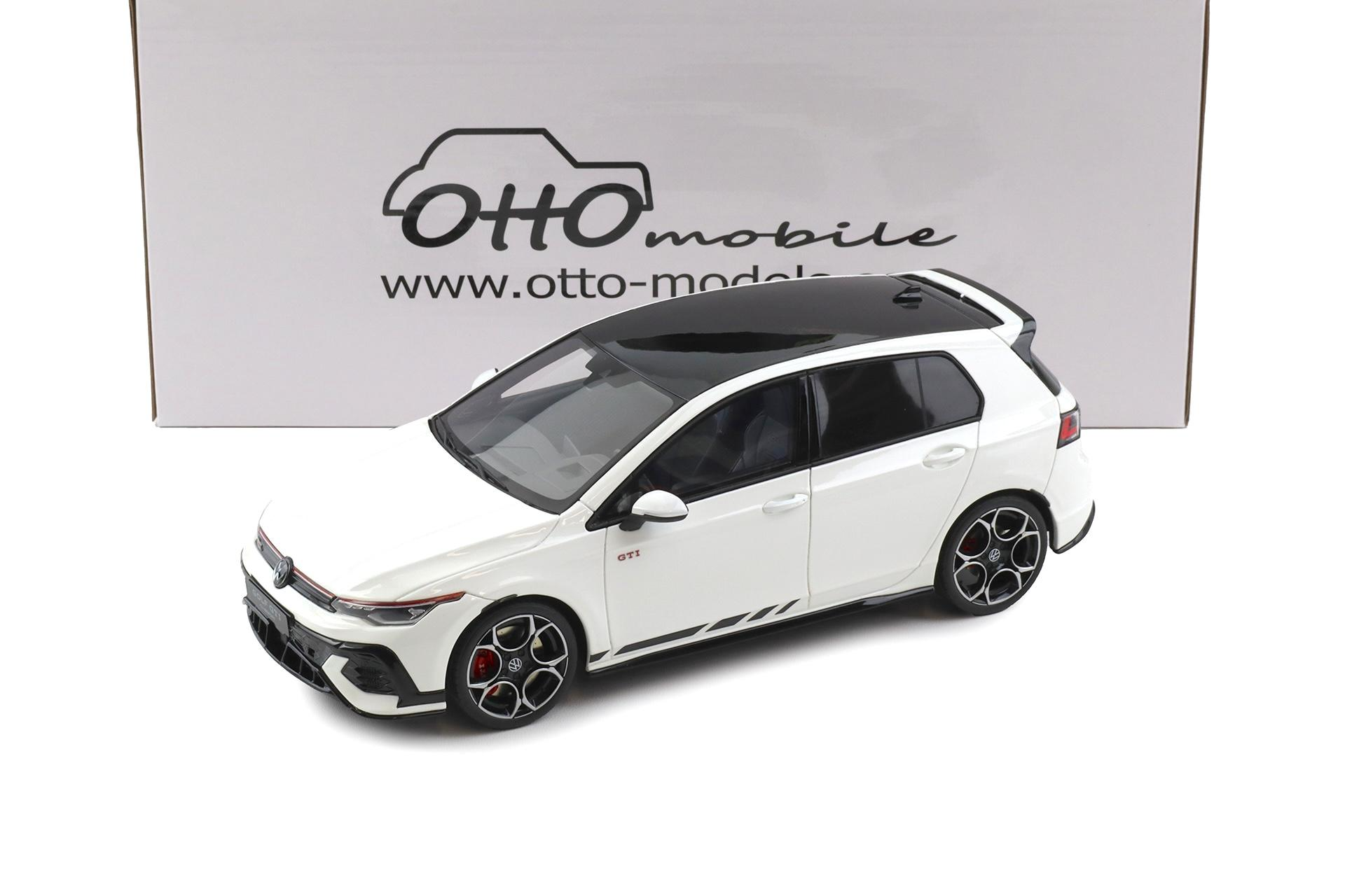 1/18 OTTO Volkswagen Golf Mk8 GTI Clubsport Resin Pure White - OT1221