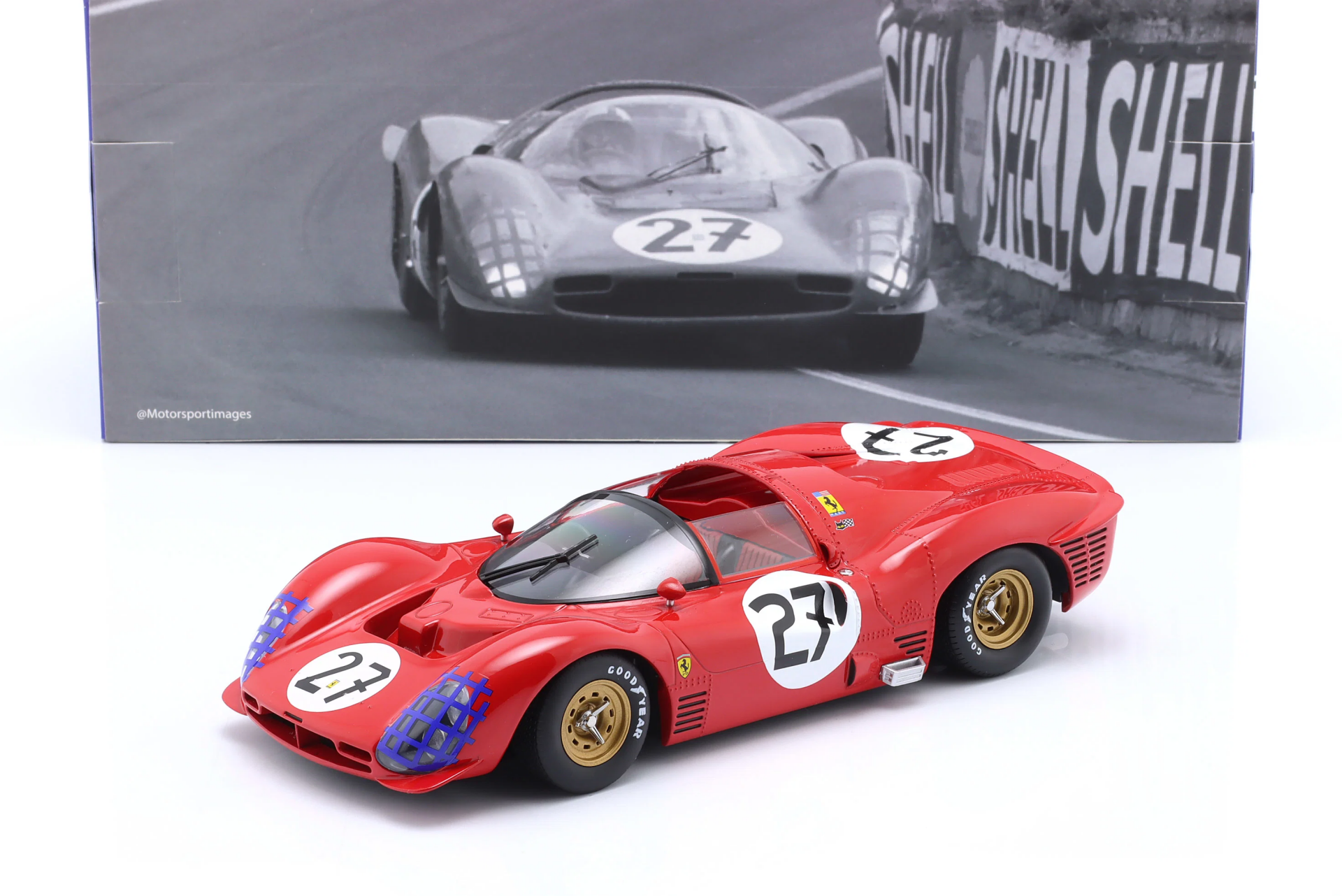 1/18 WERK83 - Ferrari 330 P3 Spider #27 24h LeMans 1966 Ginther, Rodriguez - W18021001