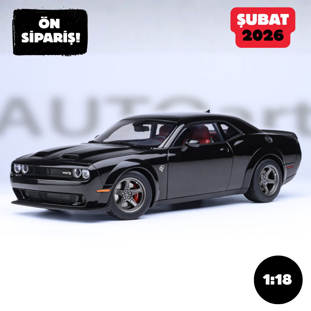 Ön Sipariş - 1/18 AUTOart Dodge Challenger SRT Superstock 2023 (Pitch Black)