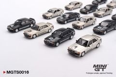 1/64 MINI-GT - MERCEDES BENZ - SET 20X 190E 2.5 16 EVO I NURBURGRING RACE OF CHAMPIONS 1984