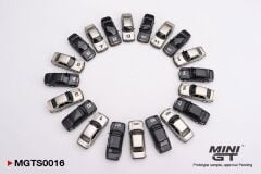 1/64 MINI-GT - MERCEDES BENZ - SET 20X 190E 2.5 16 EVO I NURBURGRING RACE OF CHAMPIONS 1984