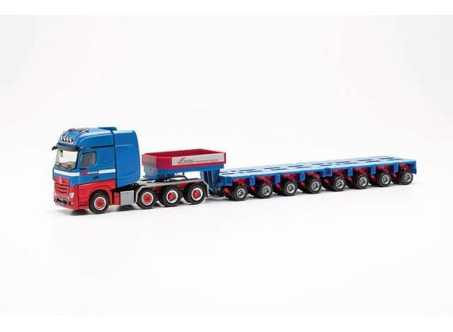 1/87 Mercedes Benz Actros Gigaspace Goldhofer Riwatrans, blue/red