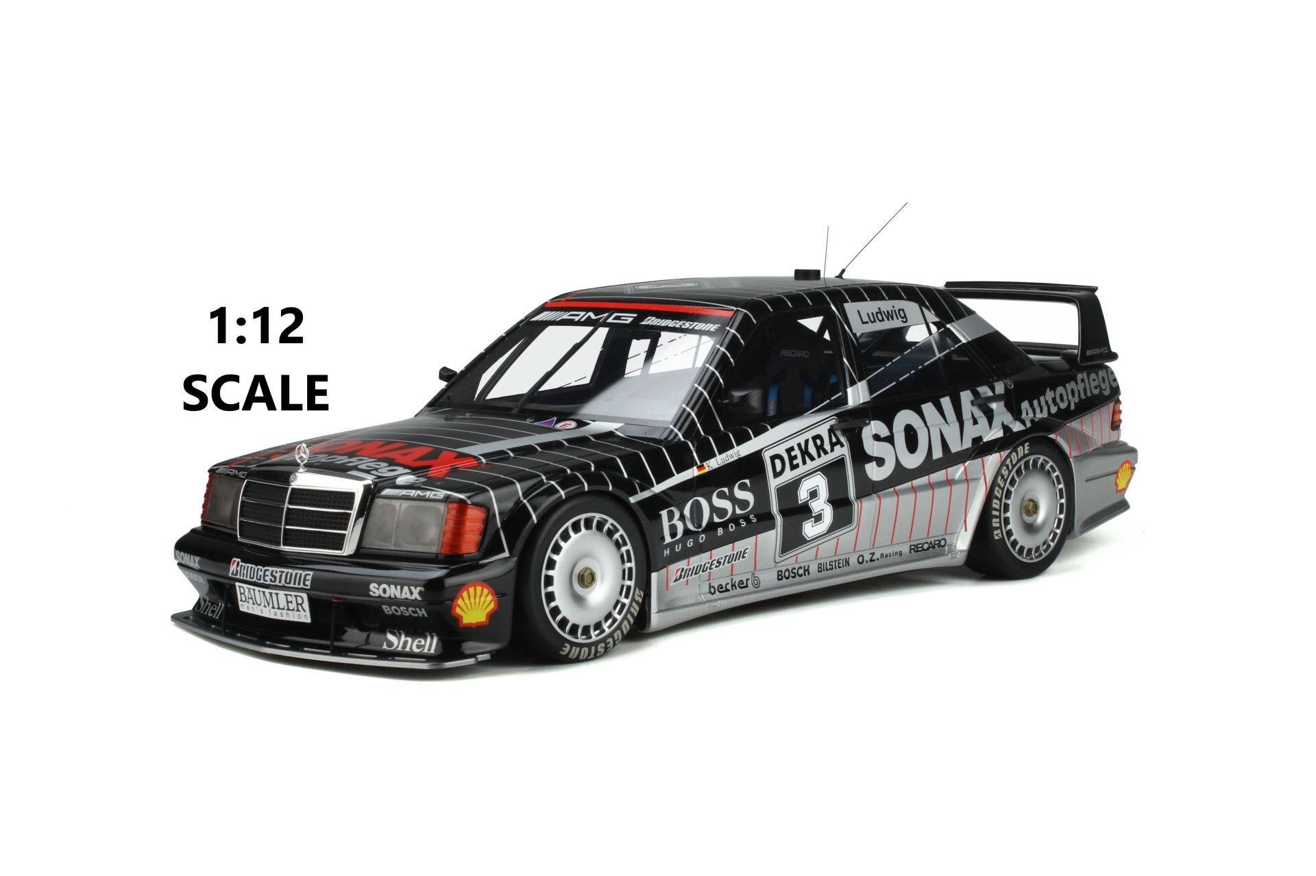 1/12 OTTO-MOBILE - MERCEDES BENZ - 190E 2.5 16V EVO2 (W201) N 3 DTM SEASON 1992 K.LUDWIG