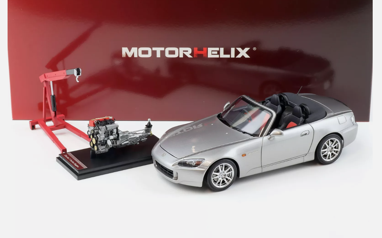1/18 MOTORHELIX - HONDA - S2000 (AP2) SPIDER WITH ENGINE AND ACCESSORIES 2000