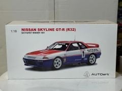 AUTOART - NISSAN - SKYLINE GT-R (R32) N 1 WINNER BATHURST AUSTRALIAN 1991 RICHARDS - SKAIFE