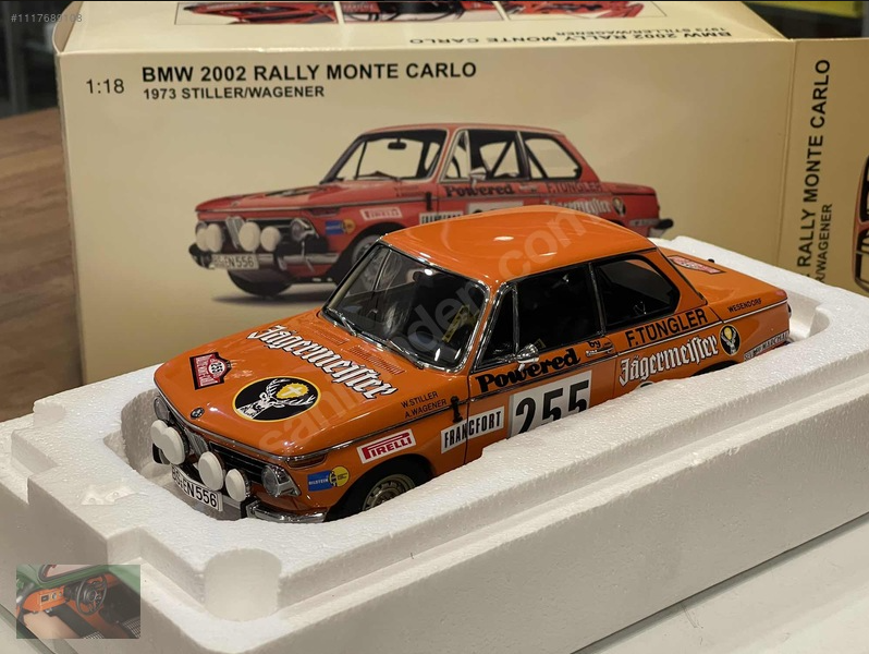 AUTOART - BMW - 2002 JAGERMEISTER N 255 RALLY MONTECARLO 1973 WILLER - WAGENER
