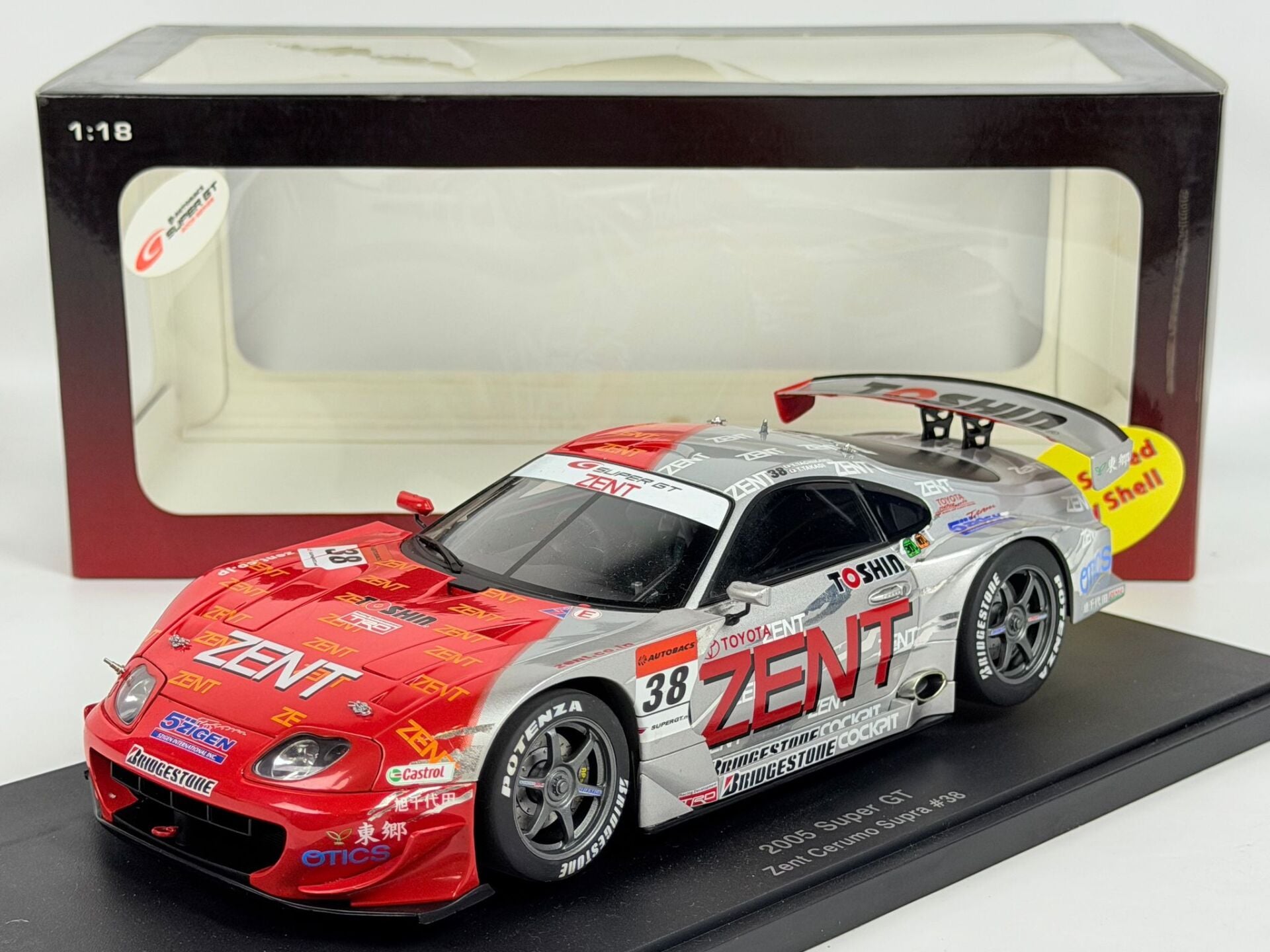 1/18 AUTOart Toyota 2005 Supra Super GT Zent Cerumo Supra #38 - 80517
