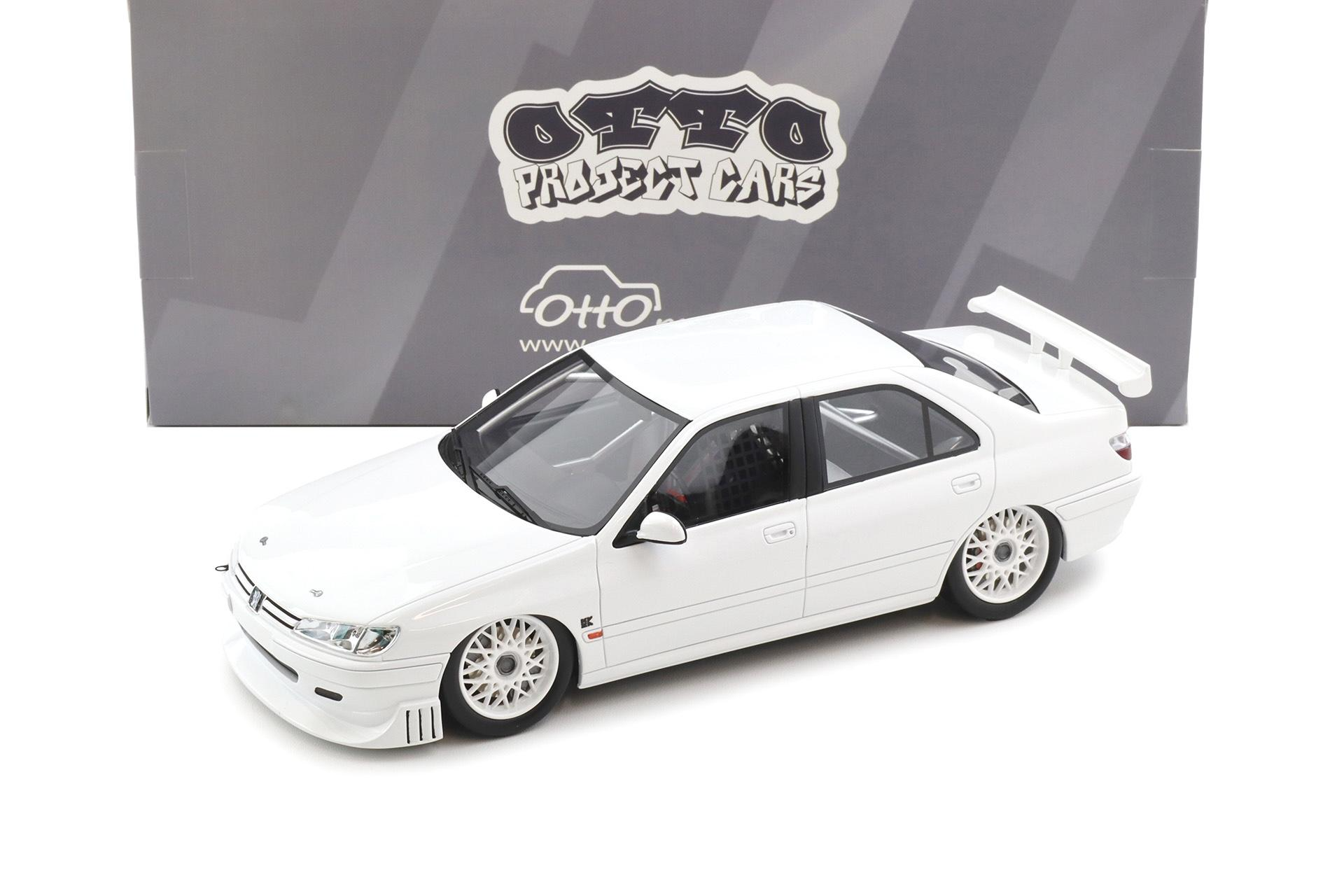 1/18 OTTO Peugeot 406 by Khyzyl Saleem white 2024 - OT1284