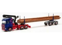 1/87 Scania CR 20 ND Langholz-Transporter Steinbach, blue/red