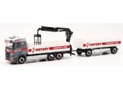 1/87 Scania CR 20 ND B.Hz. *Herzer*, white/red/grey
