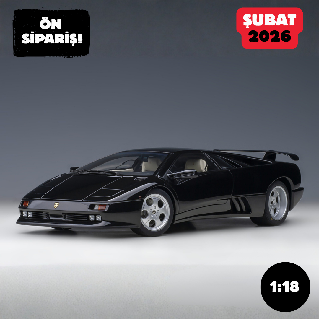 Ön Sipariş - 1/18 AUTOart Lamborghini Diablo SE 30th Anniversary Edition (Deep Black Metallic)