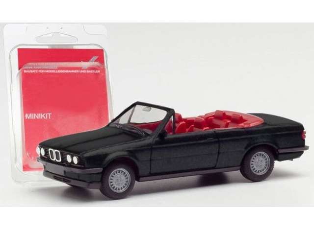 1/87 BMW 3 Cabrio (E30 Minikit), black