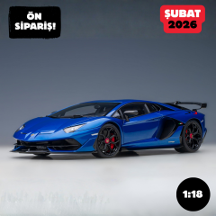 Ön Sipariş - 1/18 AUTOart Lamborghini Aventador SVJ (Blu Nethuns)