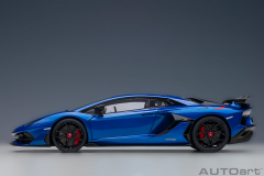Ön Sipariş - 1/18 AUTOart Lamborghini Aventador SVJ (Blu Nethuns)