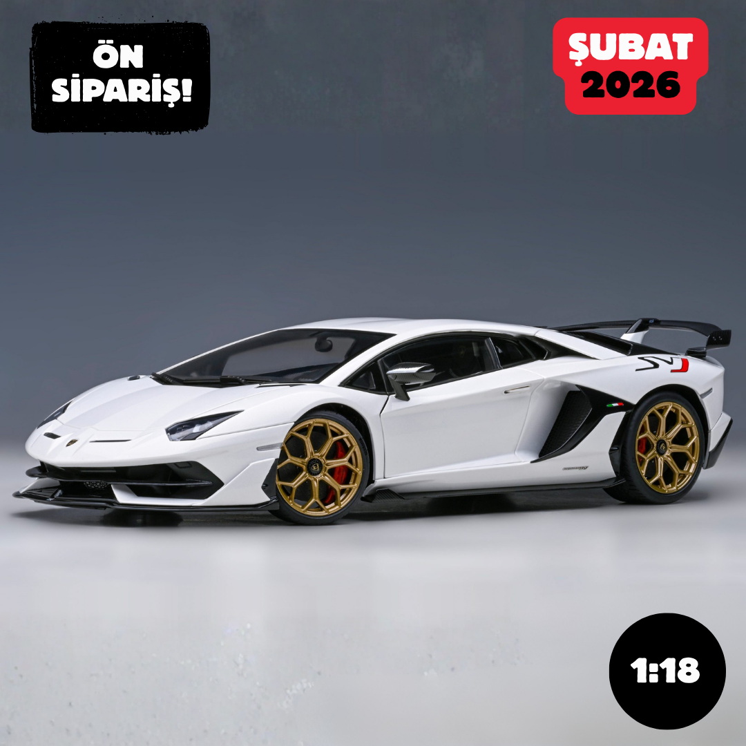 Ön Sipariş - 1/18 AUTOart Lamborghini Aventador SVJ (Bianco Asopo)