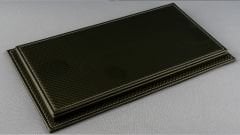 LYRD BOX 1:18 ÖLÇEK  CARBON GREEN DERİ SERGİLEME STANDI - (GRİ DİKİŞ) LY125